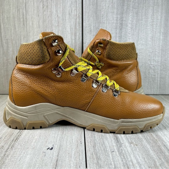 Greats Brooklyn The Park Hiker Lace Up Hiking Brown Leather Boot Men\'s Size 9